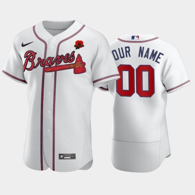 Atlanta Braves Custom Men's Nike Authentic 2021 Memorial Day MLB Jersey White